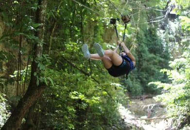 Puerto Plata/Amber Cove: Zipline and Waterfalls with Lunch