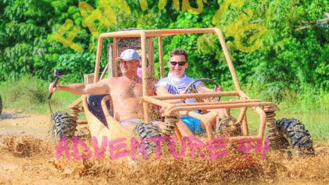 From Bavaro: Buggy Tour 44 to Macao Beach and Cenote