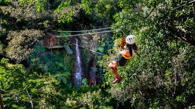 One Day: Ziplining, River Tubing, and Horseback Riding Trip