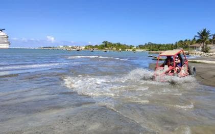Amber Cove & Taino Bay: Buggy Tour with Swimming & Tasting