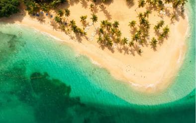 Rincon Beach and Cayo Levantado from Punta Cana