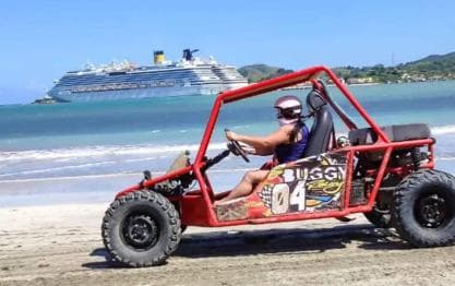 Private: Amber Cove or Taino Bay: Buggy Tour with Beach Stop