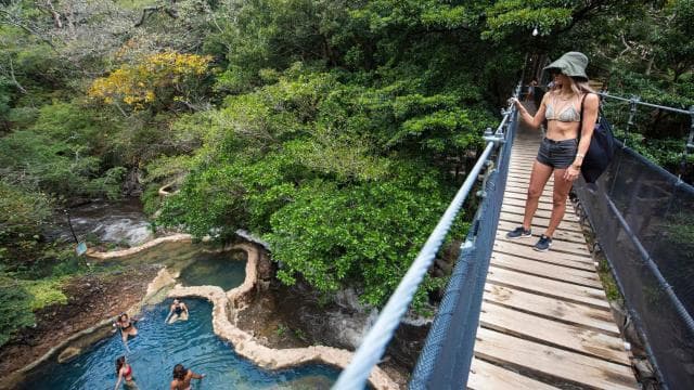 Rio Negro Hot Springs & Oropendola Waterfall Combo & Lunch