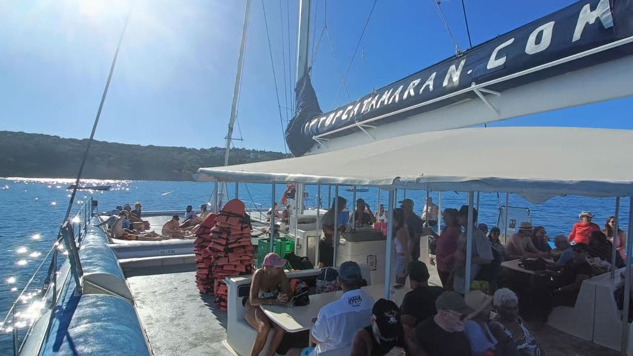 From Puerto Plata: Cayo Arena Private Catamaran Trip & Lunch