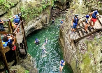 Puerto Plata: Damajagua Waterfalls Canyoning & Cocktail