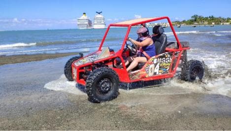 Amber Cove & Taino Bay: Buggy Tour with Swimming & Tasting